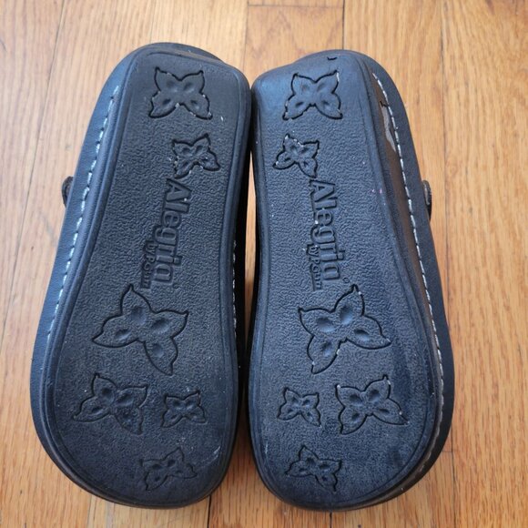 Alegria‎ 12 Kids Black Patent Clogs Mules Slides LOU 101 LOUISE Seville - Picture 6 of 10